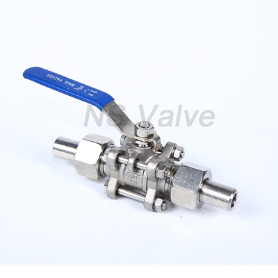 三片式外螺纹焊接套球阀Q21F